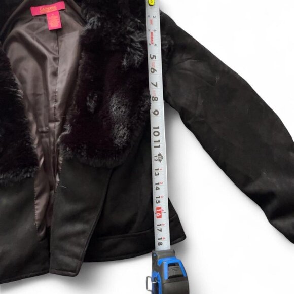🖤 Catherine Malandrino Y2K Suede Fur Jacket 🖤 - Picture 4 of 5